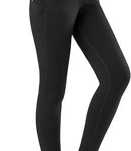 baleaf Women's Fleece Lined Leggings Thermal Warm Winter Tights High Waisted Yoga Pants Cold Weather with Pockets
