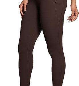 CRZ YOGA Womens Butterluxe Workout Leggings 25 Inches - High Waisted Gym Yoga Pants with Pockets Buttery Soft